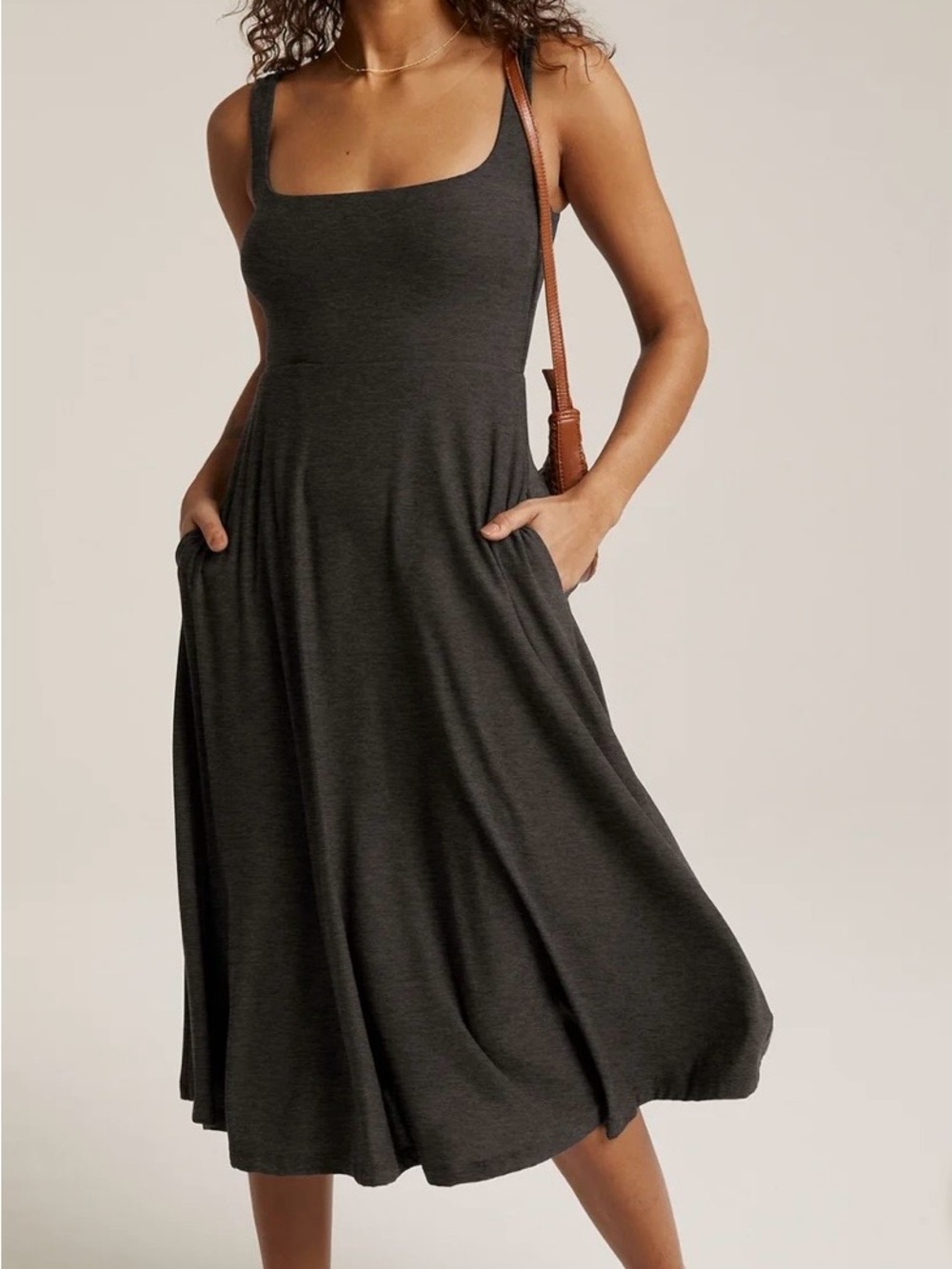 Beyond Yoga Featherweight At The Ready Square Neck Dres